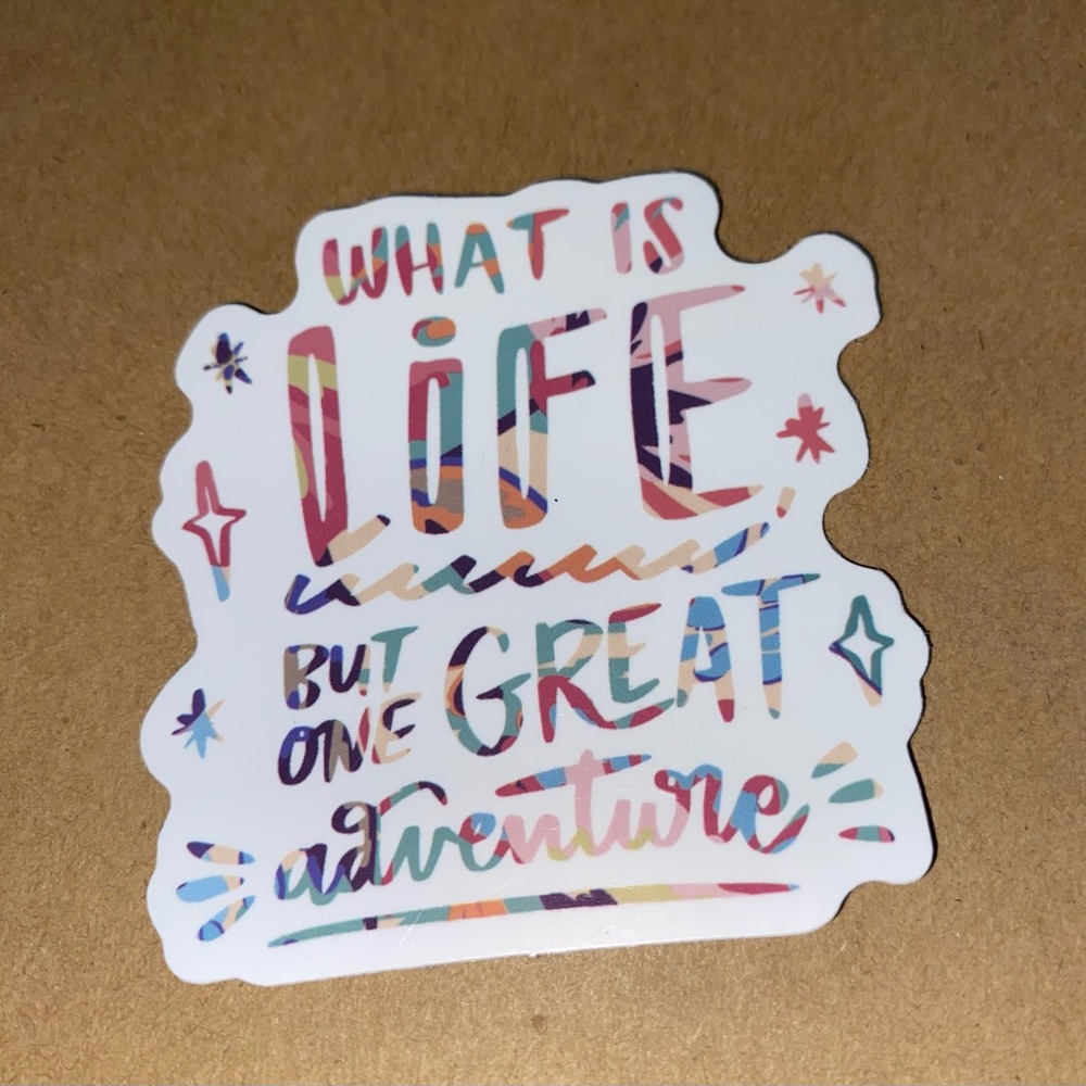 🌈20/$5🌈 Life is a Great Adventure Sticker